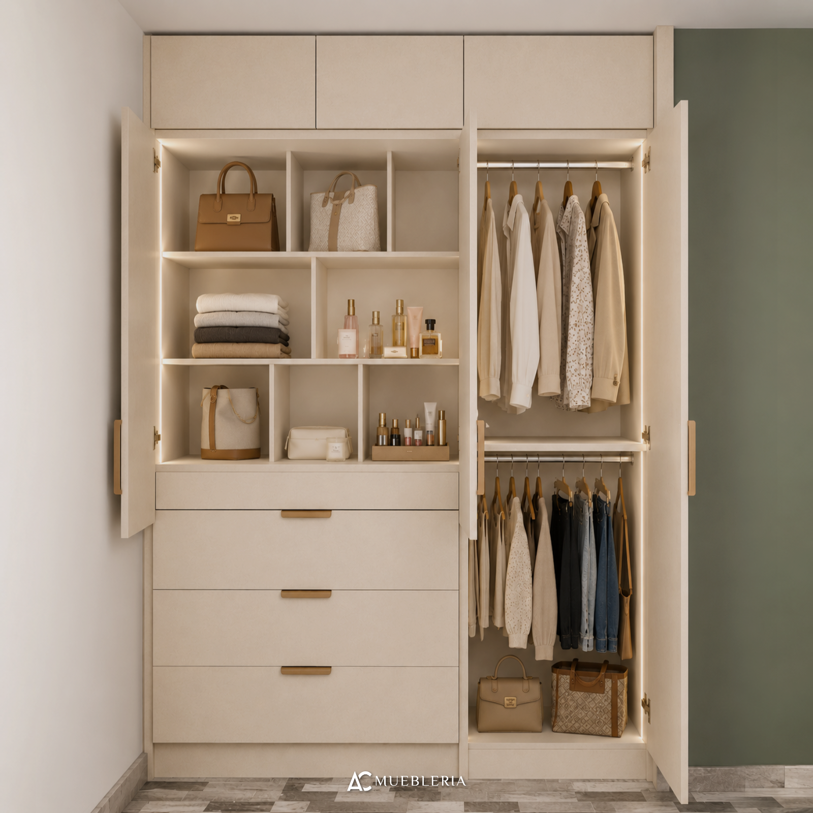 Closet modular: Melamina Toquilla